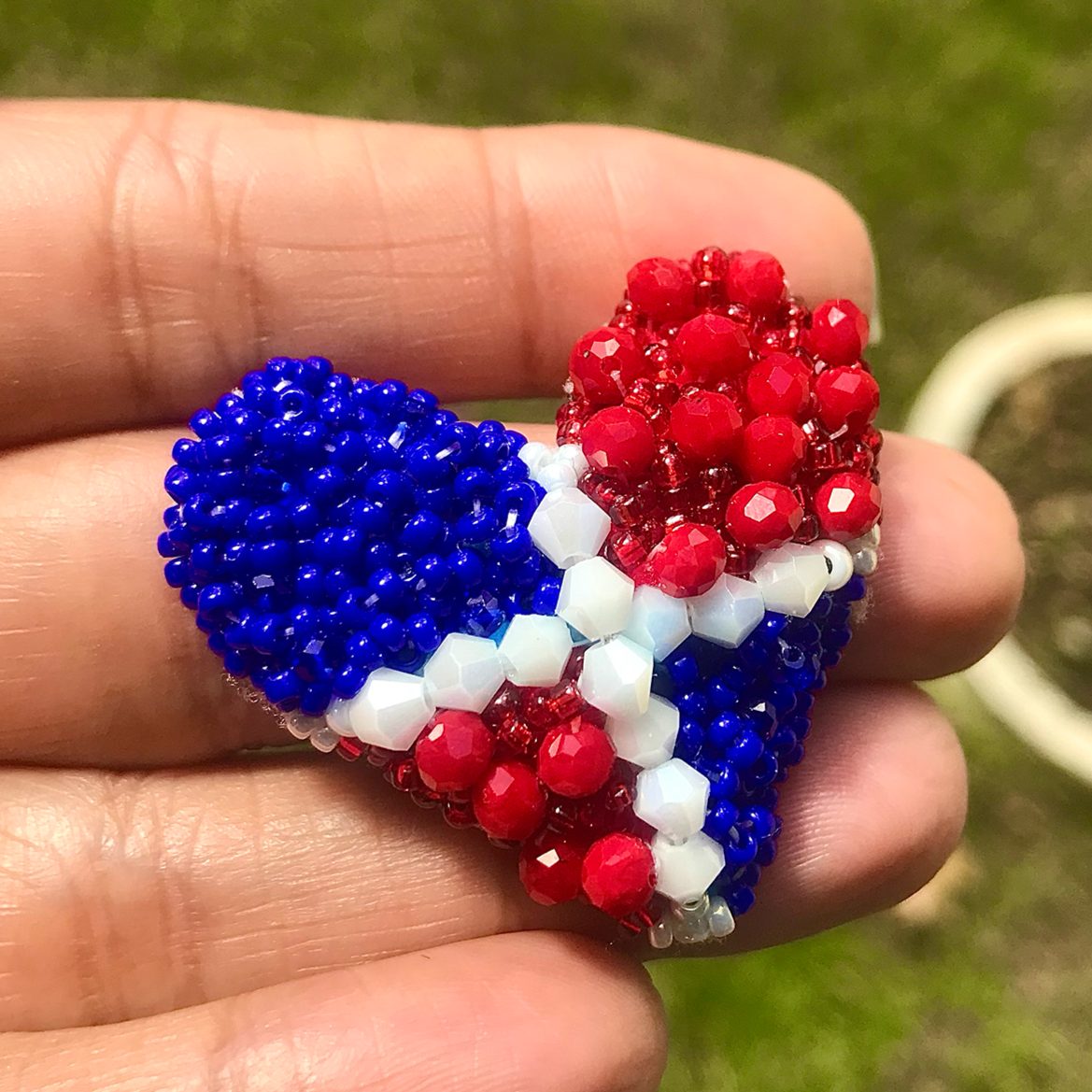 Corazón Dominicano - Broche