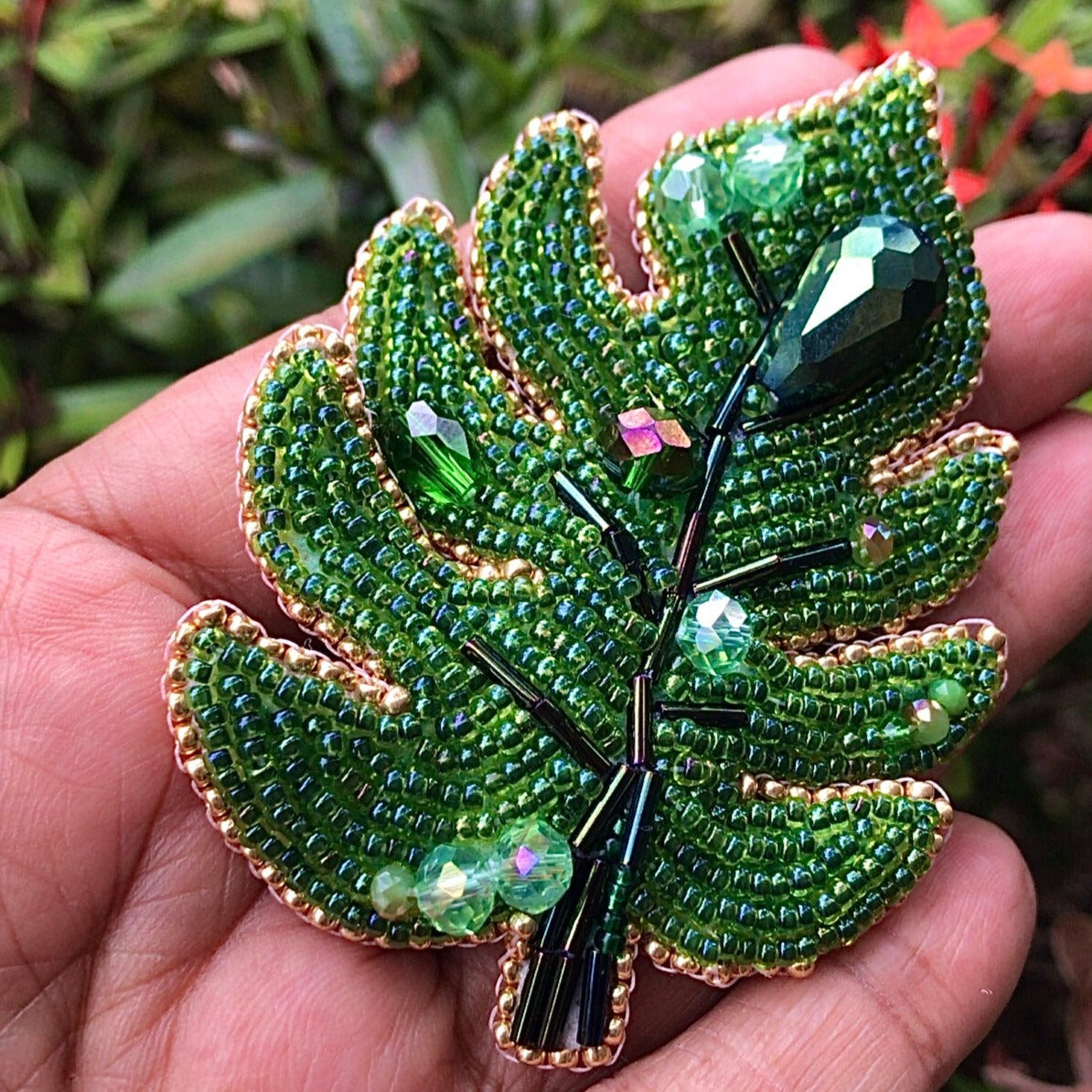 Monstera - Broche